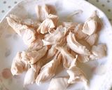 ささみ、胡瓜、カニカマの酢の物作り方1写真
