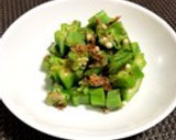 オクラのおかか和え作り方90写真