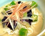 揚げ夏野菜の胡麻ダレそうめん作り方9写真