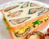 アボカドと炒り卵のサンドイッチ作り方8写真