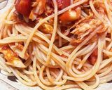 塩サバトマトのパスタ作り方5写真