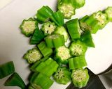 ダビデの星(オクラ)の胡麻和え作り方5写真