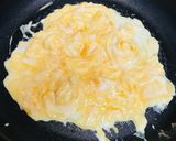 肉味噌をのせた●たまご焼き作り方3写真