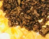 肉味噌をのせた●たまご焼き作り方4写真