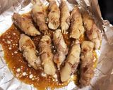 新生姜最後は肉巻き野菜も巻き巻き！作り方6写真