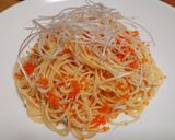 魚卵とシラスの俺流酸っぱくない冷製パスタ作り方4写真