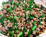 鳥ひき肉とニラのポテトサラダ作り方1写真