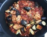鶏肉となすのトマトソース煮込み作り方5写真