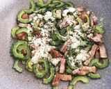 ゴーヤとベーコンの粉チーズ炒め作り方4写真