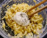 レンジで簡単！たまごパスタサラダ作り方4写真