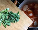カブとベーコンのトマトスープパスタ作り方8写真