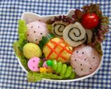 はんぺんと海苔でクルクル～♫キャラ弁作り方7写真