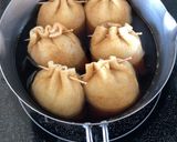 ヘルシー！コンニャクいっぱい茶巾煮作り方6写真