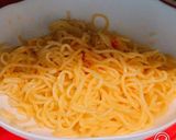 レンジで簡単！蒸し麺で、ペペロンチーノ作り方4写真