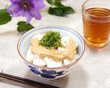 鶏ささ身と胡麻の冷やし麦茶漬け作り方6写真