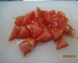 トマトとたまご☆クレソル炒め作り方1写真