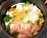 簡単！美容と健康に参鶏湯風もち麦粥作り方3写真