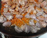 ★超簡単　砂肝のラー油炒め　大葉入り作り方4写真