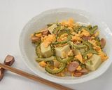 夏バテ対策！高野豆腐のゴーヤチャンプル作り方5写真
