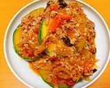 かぼちゃとたっぷりひき肉のトマト煮作り方7写真
