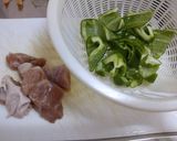 鶏とピーマン、卵の甘みそ炒め作り方1写真
