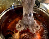 釣り生のマダコの茹で方(タコの下処理)作り方8写真