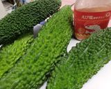 安い牛バラと納豆加えたゴーヤチャンプルー作り方1写真