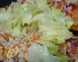 ★パパッと簡単　レタス入りチャーハン作り方5写真