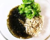 簡単！時短！ゴーヤとエノキ、もずく酢の物作り方4写真