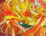 夏バテ防止に♪夏野菜酸辛スープ作り方3写真