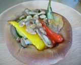 【低糖質】アヒージョ風夏野菜パン作り方11写真