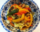 酢味噌味の野菜の蒸し物作り方8写真
