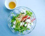 豆苗とみょうがのサラダ作り方4写真