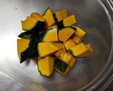 カボチャのツナ塩こんおかかサラダ作り方1写真