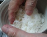 お赤飯と白いごはんの、ふんわりおにぎり作り方9写真