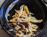 モヤシと茄子のガーリック炒め作り方8写真