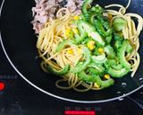 【夏料理】苦くない？！ゴーヤ焼きそば作り方4写真