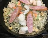 グリルパンでパエリア風ピラフ作り方3写真