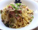 ｍレンジで！きのことベーコンの和風パスタ作り方6写真