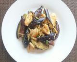なすと鶏むね肉のみそ炒め作り方4写真