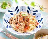 タラとナスの簡単トマトパスタ作り方10写真