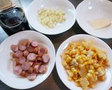 とうもろこしのバター醤油とニンニクのご飯作り方2写真
