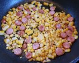とうもろこしのバター醤油とニンニクのご飯作り方5写真