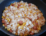 とうもろこしのバター醤油とニンニクのご飯作り方7写真