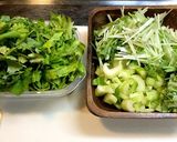 香味野菜とザーサイの炒め作り方1写真