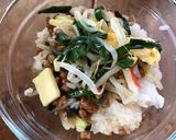 納豆と中華サラダのご飯作り方3写真