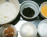 犬ご飯　ほうれん草とたまごのおじや作り方1写真