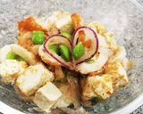 ちくわと枝豆のクリームチーズ削り節和え♪作り方4写真