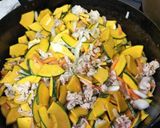 かぼちゃと豚肉の炒め物作り方2写真