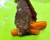 簡単！人参の牛肉巻き作り方2写真